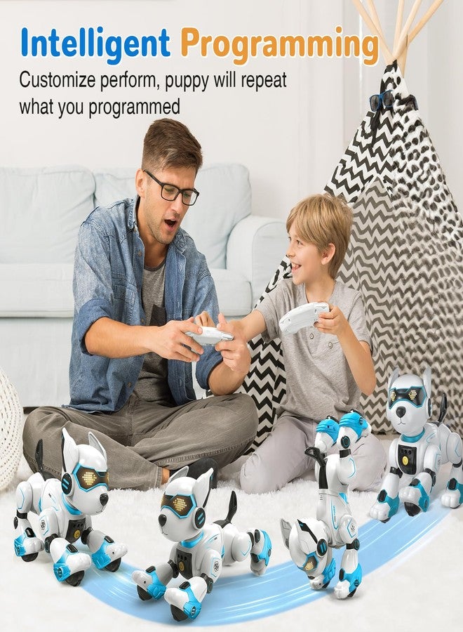 okk Robot Dog for Kids, Remote Control Dog and Touch Voice Interactive, Programmable Robot with lmitation Show, Sing Dance Electronic Pet, Smart Gesture Sensing Puppy Gift for Boys Girls - Image 4